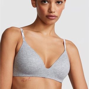 Victoria’s Secret Pink-Wear Everywhere Bra-34DDD-Grey-NWT